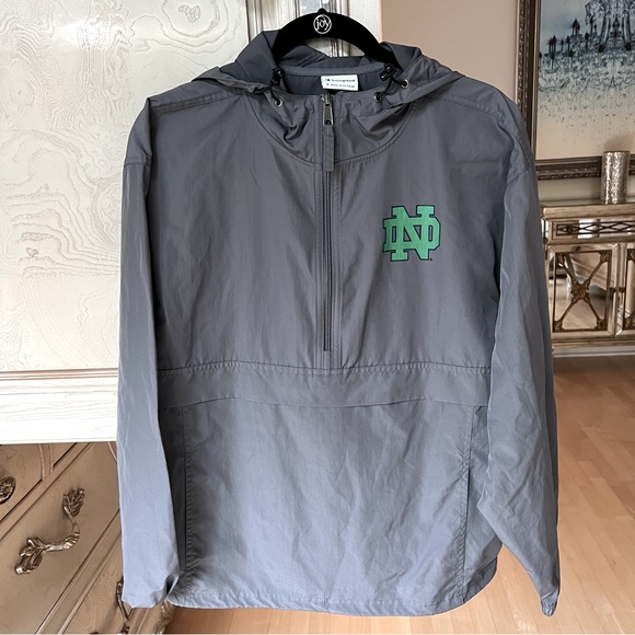 Champion Other - Notre Dame 1/2 Zip Champion Hooded Jacket